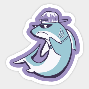 cool shark Sticker